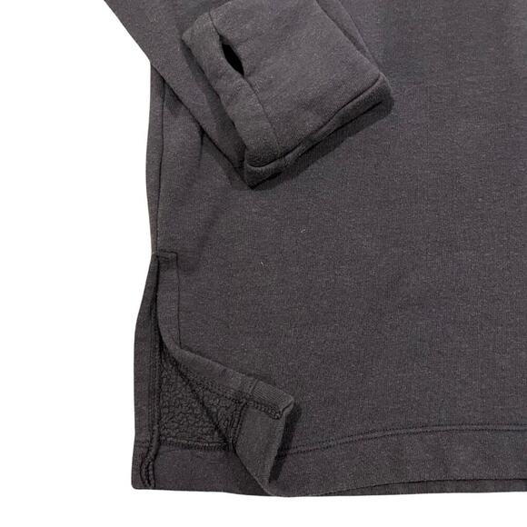 Peloton Logo Funnel Neck Pullover Oversized Sweatshirt Size L Gray - Picture 4 of 9